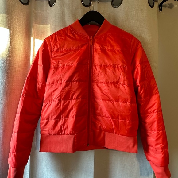 Lululemon Non Stop Bomber Reversible Jacket: Autumn Red sz8 RARE - Picture 6 of 15